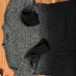 TopShop black and grey knit pullover sweater